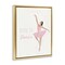 Stupell Industries Born To Dance Ballerina Floating Frame Design by Chen Alyesh